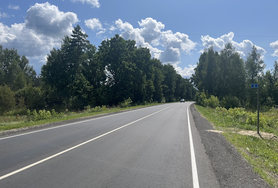 В Брянской области завершен ремонт участков автодороги «Брянск – Новозыбков» – Погар
