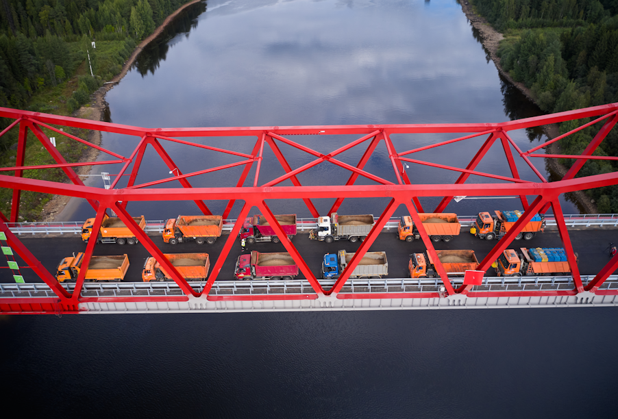 Ленинградская область: новый мост через Свирь проверили на прочность