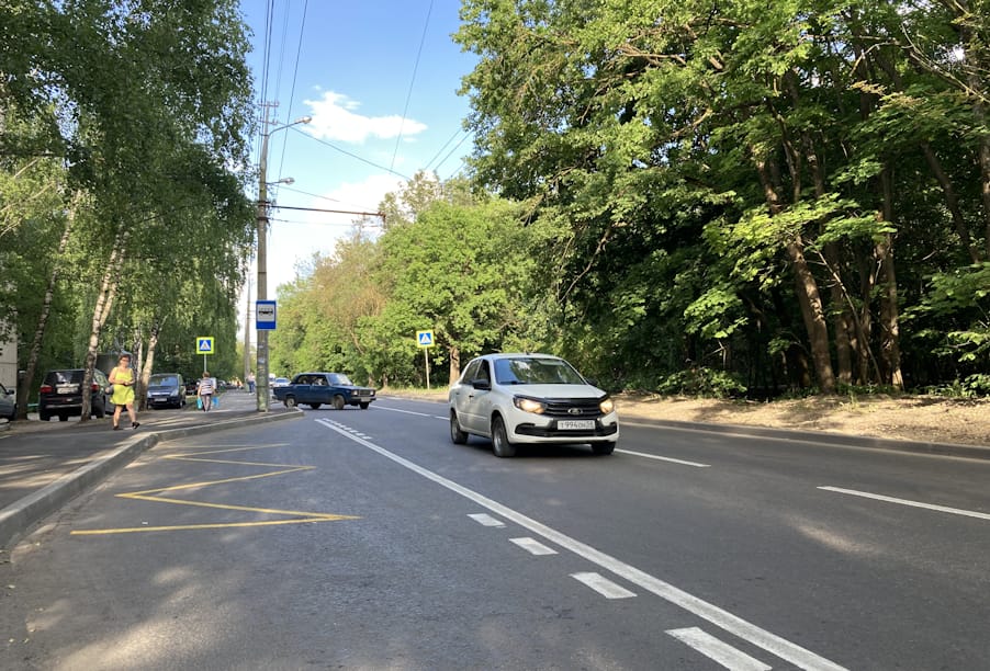 В Пензе завершен ремонт участка улицы Попова